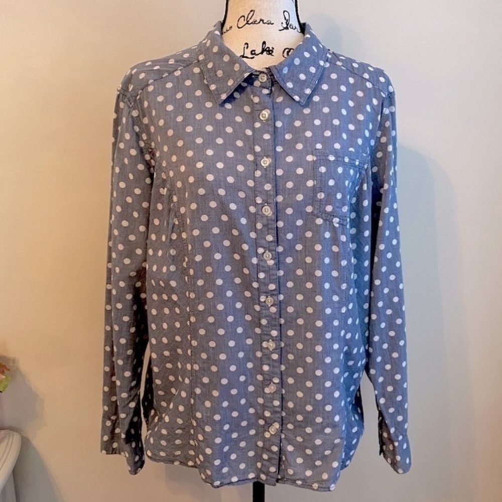 Torrid Polka Dots Button Down Shirts - image 4